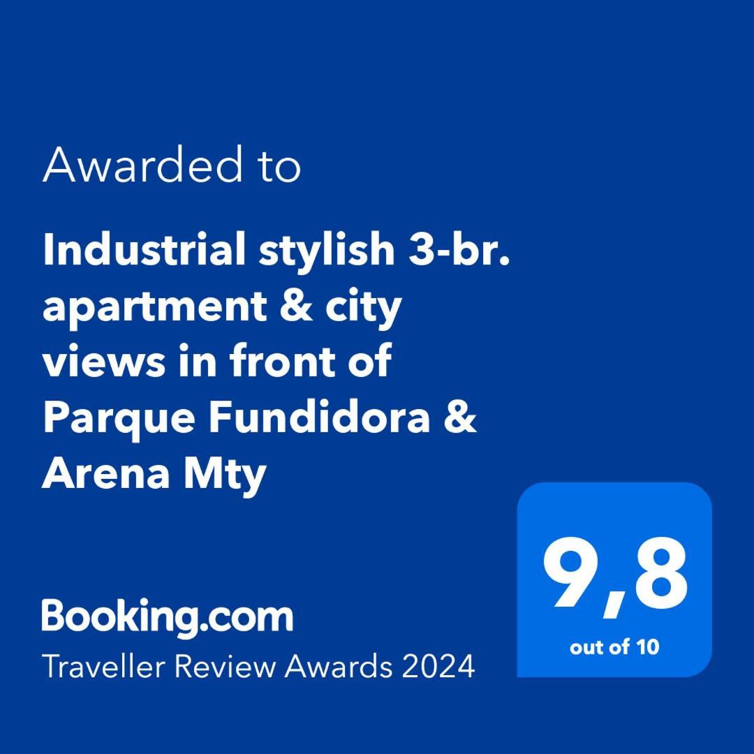 Industrial Stylish 3-br. & Views In Front Of Parque Fundidora & Arena Mty Apartamento Monterrey